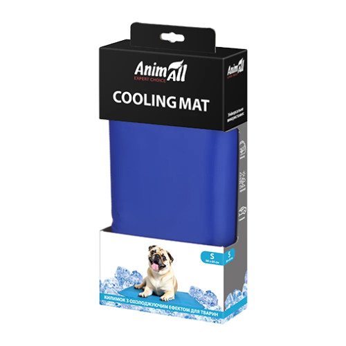 Охолоджуючий килимок AnimAll для котів та собак, колір синій, S 50x65 см