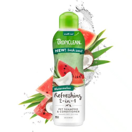 TropiClean Watermelon Refreshing 2-in-1 — шампунь-кондиціонер для собак і котів