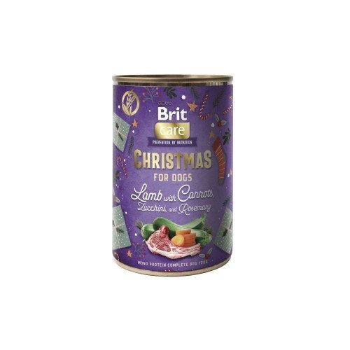 Корм вологий Brit Mono Protein Christmas Lamb різдвяна вечеря ягня 400 г
