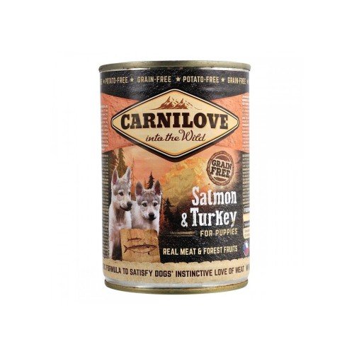Корм вологий Carnilove Puppy k консерви для цуценят з лососем та індичкою 400 г
