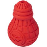 Іграшка для собак Лампочка гумова GiGwi Bulb Rubber, гума, M, червона — 2